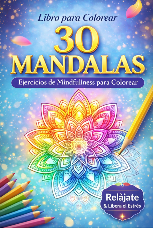 30 Mandalas: Libro para Colorear